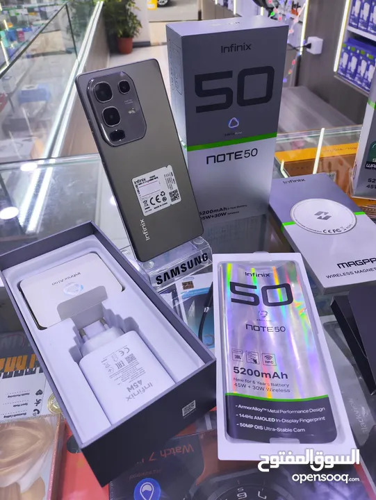 مستعمل يومين NOTE 50 جيجا 256 رام 16 معها كامل اغراضها الاصلية تيتانيوم لون متوفر توصيل