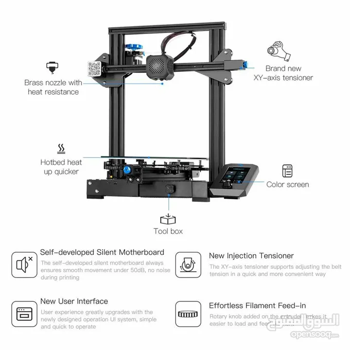 طابعة Creality under3 v2 مع  كامرة Mintion  Beagle V2 Camera  3D Printer Camera  Marlin & Klipper