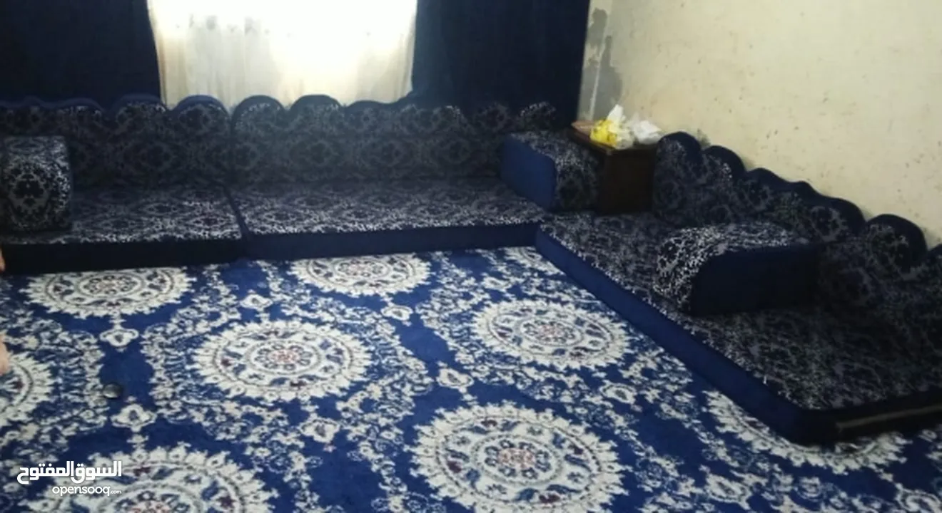مد عربي +سجادة+برادي  المد بلون الأزرق