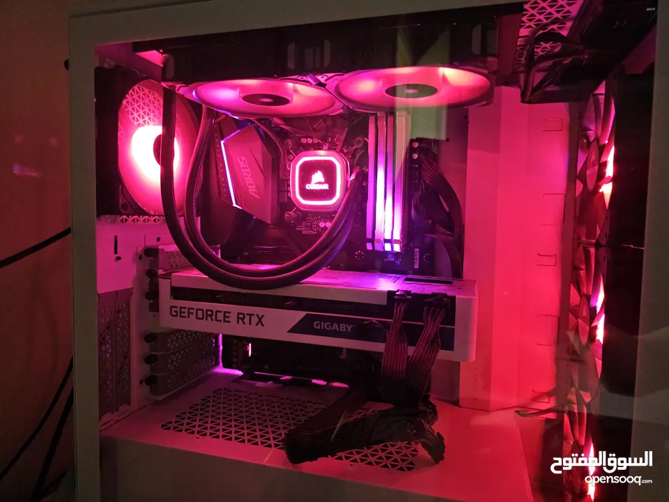 Setup Gaming Pc Rtx 3070 OC (White)  تجميعة كمبيوتر العاب كاملة