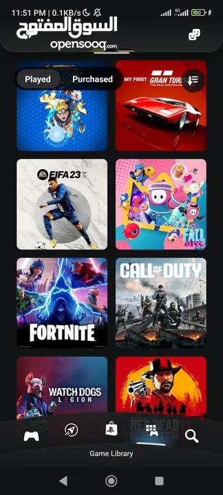 حساب playstation 4 للبيع