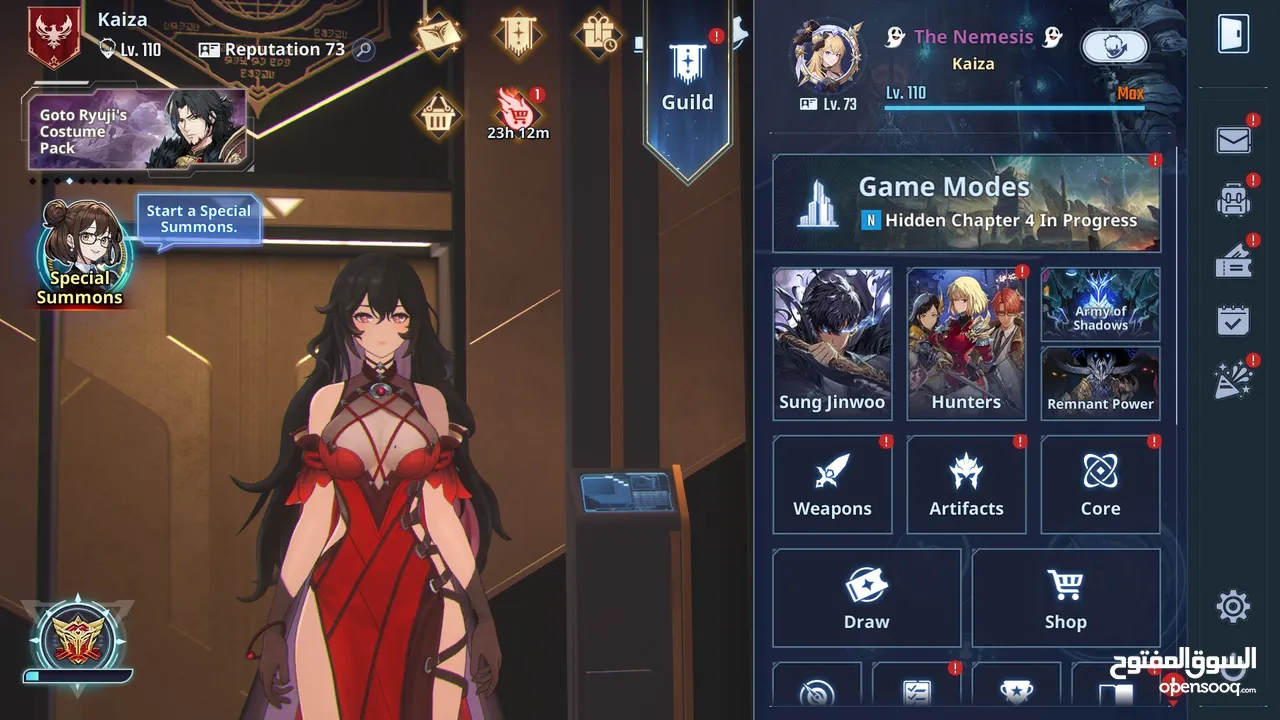 حساب solo leveling arise للبيع تمت هزيمه يوغمينت ضمن 6000 لاعب