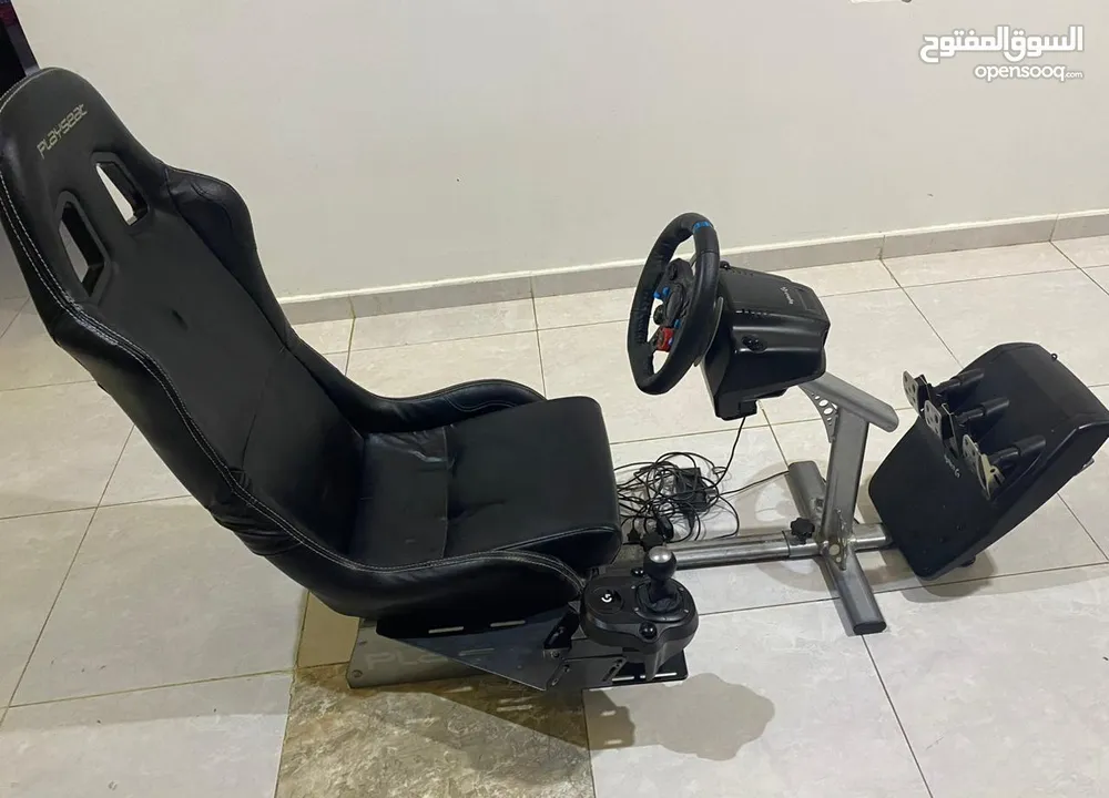 Logitech steering gear and chair