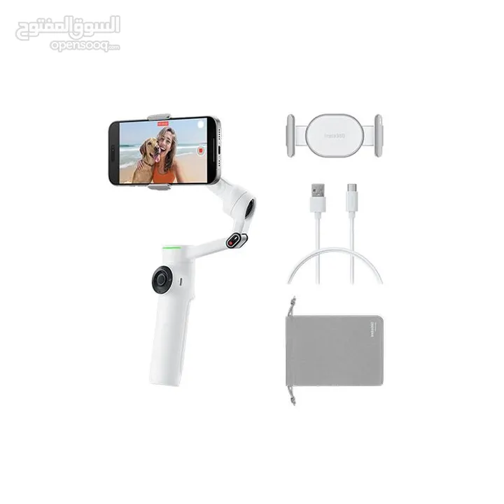 Insta360 flow 2 pro Gimbal جديد بس انفتح من العلبة بسعر ممتاز