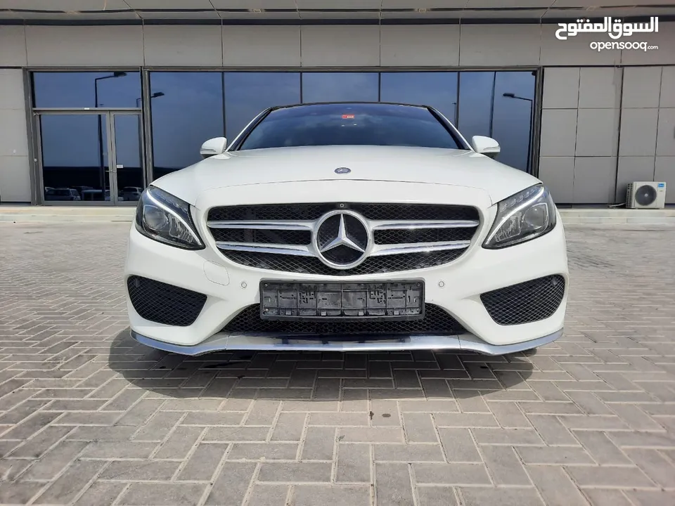 مرسيدس 2015 أبيض C200 خليجي Mercedes 2015 White C200 GCC