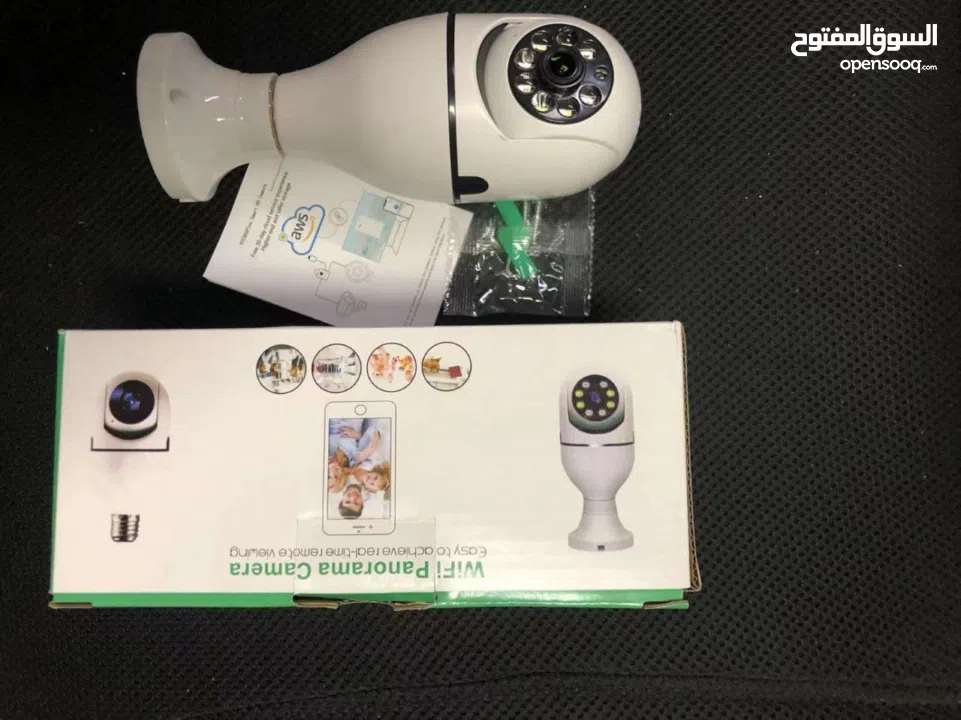 كاميرا مراقبة شكل لامبة