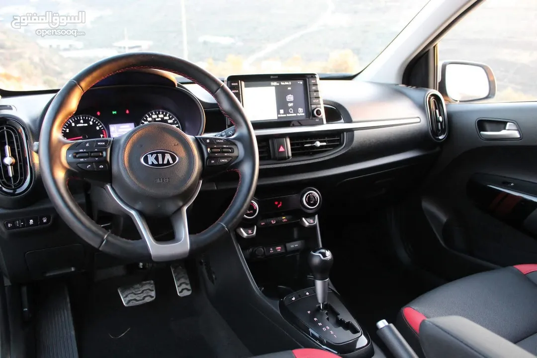 كيا بيكانتو GT-line 2020 للبيع ترخيص وتامين فل اللون ابيض نظيفة وحبة نادرة