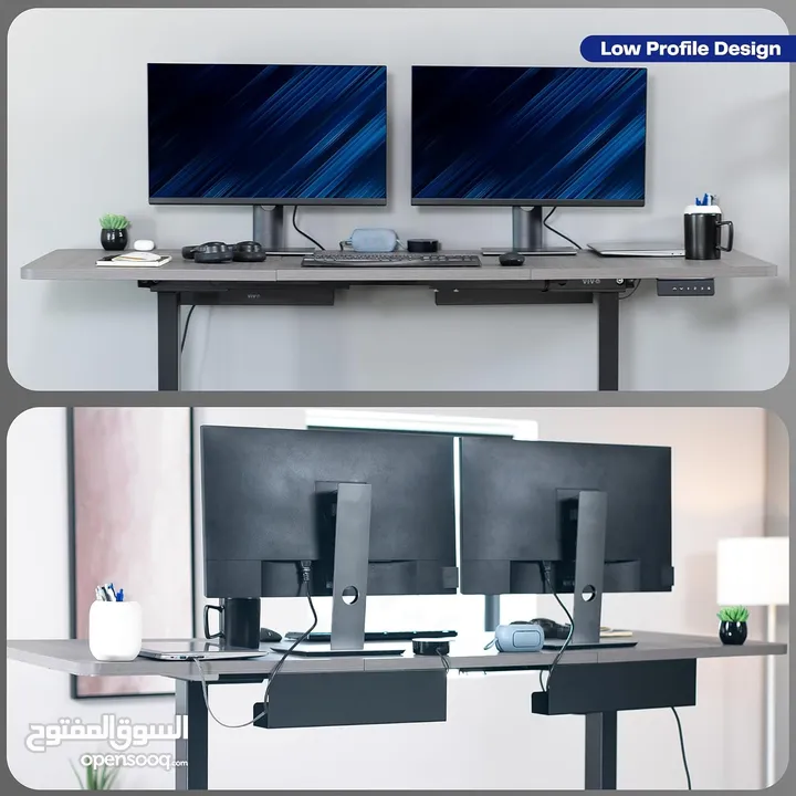 VIVO Under Desk 17 inch Cable Management Trays, Power Strip Holders