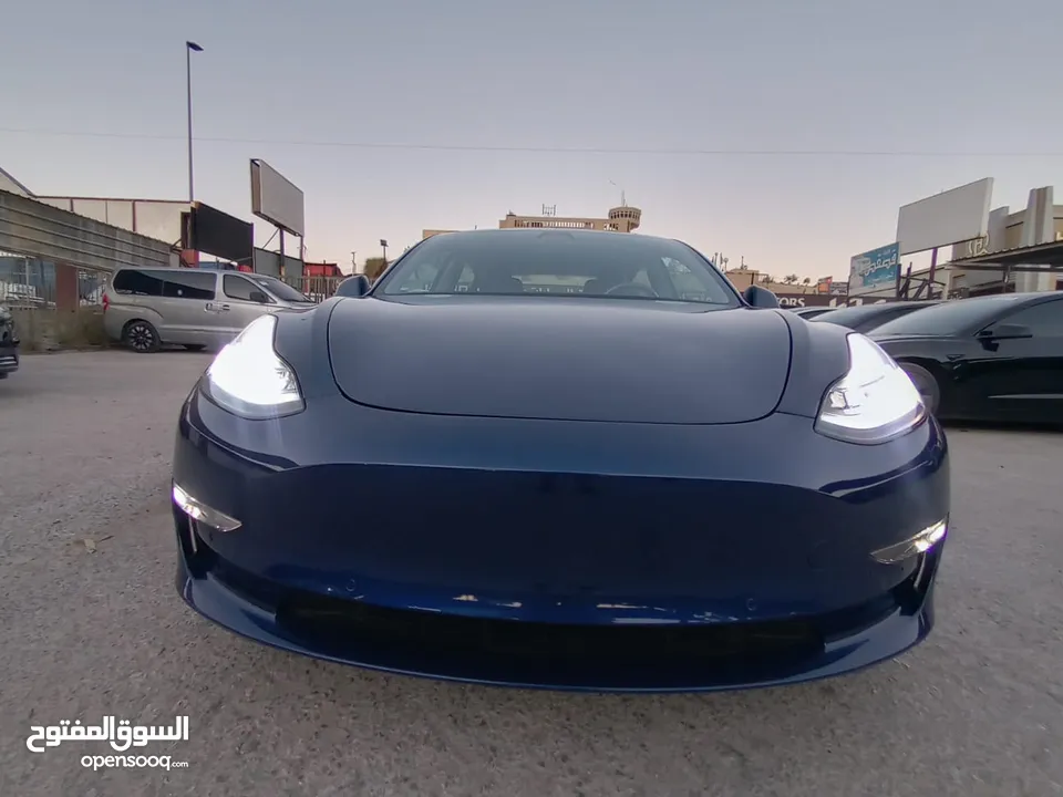 تيسلا 3 موديل 2020 ديول موتور لونج رينج كرت ابيض عداد 60 حره