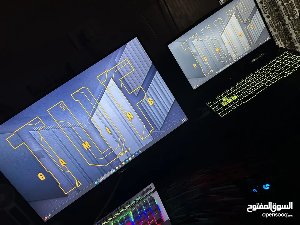 Asus Tuf f15 Rtx 3060 gaming laptop بسعر مغري ، الجيل الحادي عشر بحال الوكالة تماماً