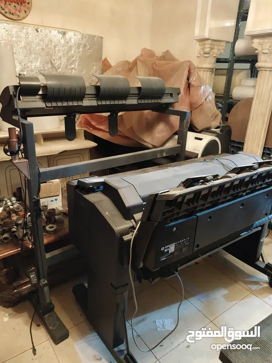 طابعة اتش بي HP Designjet T520 جديدة استعمال بسيط بحالة الوكالة طباعة مخططات حجم A0