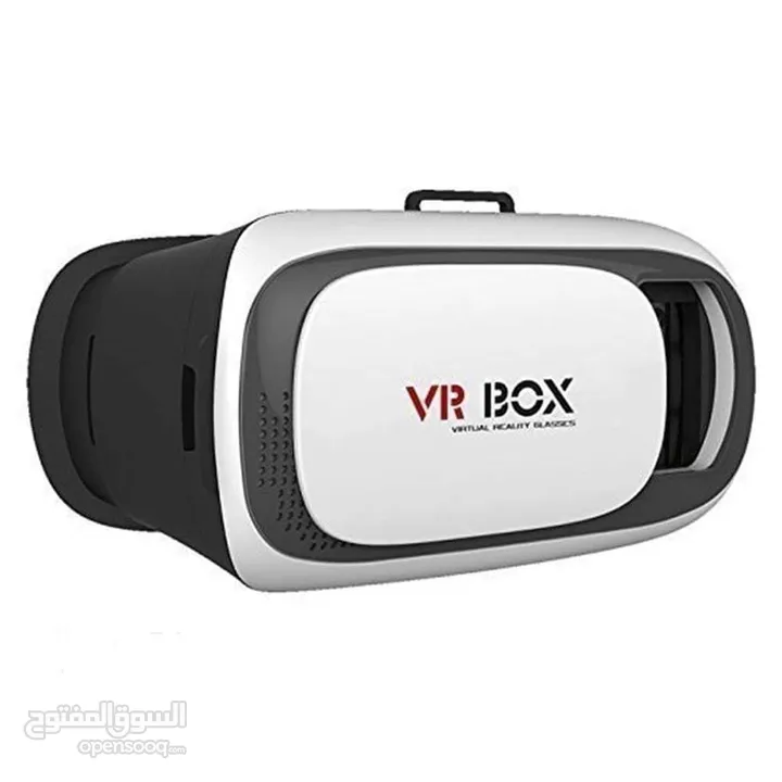 نظارة الواقع الافتراضي VR BOX  - تتميز  برؤية ثلاثيه الابعاد  - تعمل على كل انواع الاجهزة