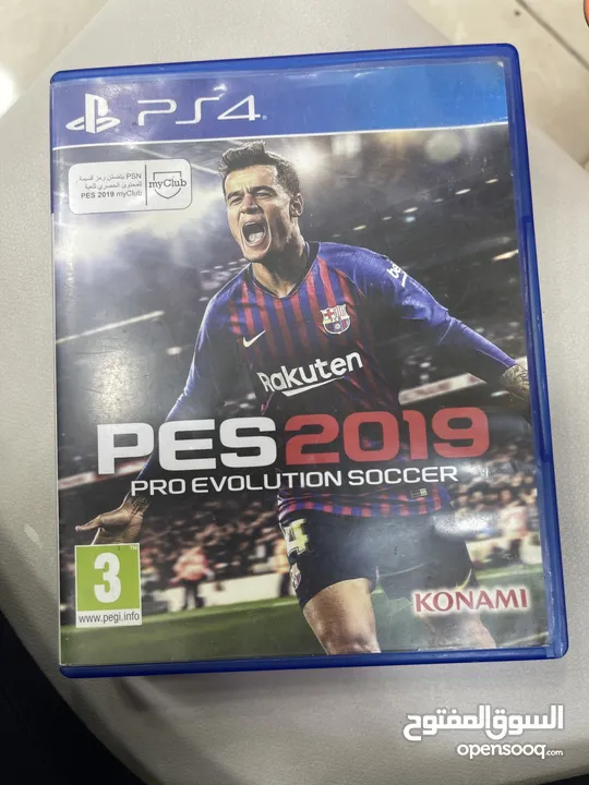 بحاله ممتازه PES2019 مستعمله ps4