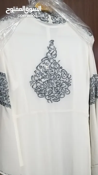 فستان (قفطان) /ماركة شي شوكليت/لون حليبي/ اقرأي الوصف تحت