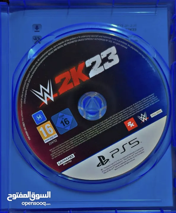شريط مصارعة 2k23 WWE 2K23 مستعمل استعمال نظيف