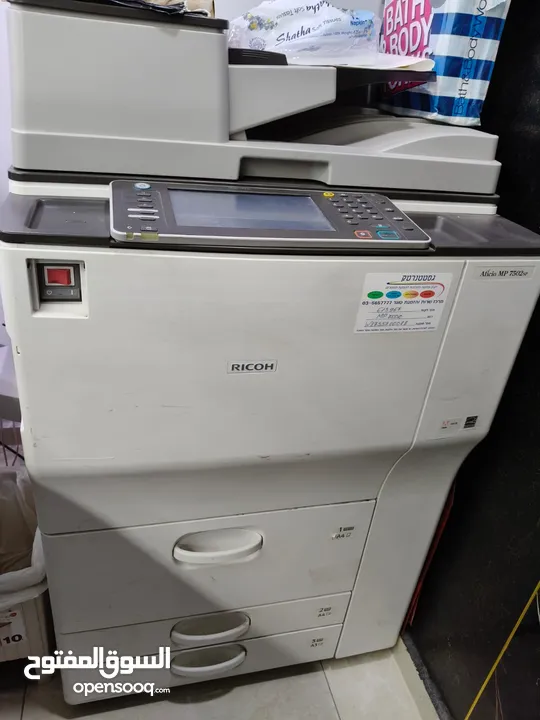 ماكنة Ricoh MP 7502 sp للبيع مستعمل خفيف خالية من اي عيوب ( شغل دعك ) ارقى واقوى طابعة وماكنة تصوير