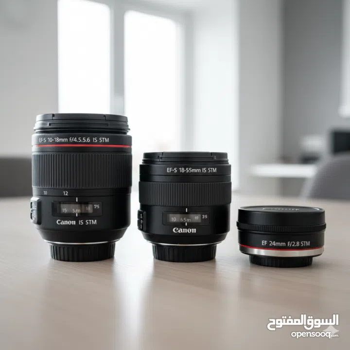 كاميرا كانون مع كامل مرفقاتها فقط 50% من سعرها