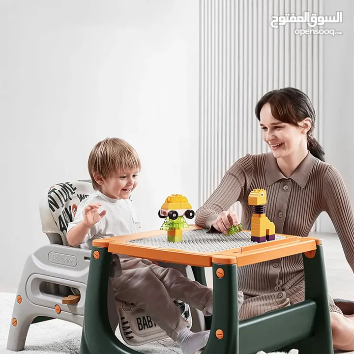 2 in 1 high baby chair and table