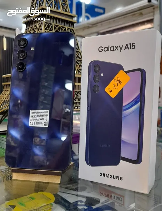 جديد Samsung A15 رام 8 و 12 و 16 جيجا 128 و 256 متوفر توصيل هدية كفر ولزقة وشاحن الاصلي