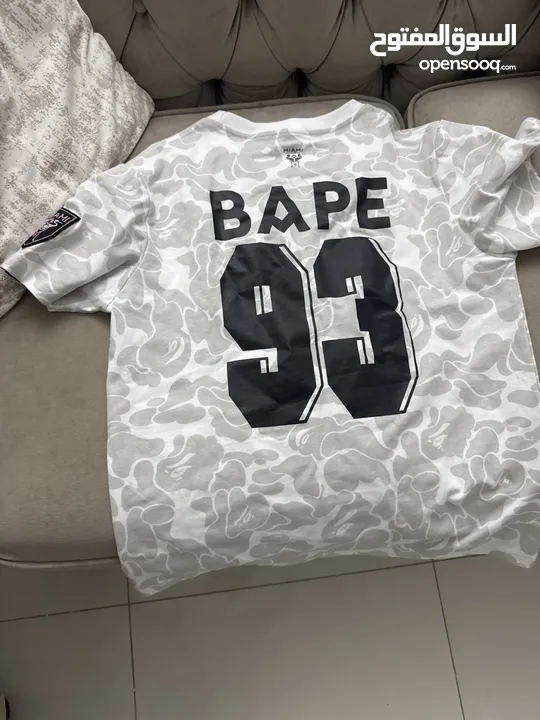 BAPE X INTER MIAMI SHIRT COLLAB BETWEEN THEM SPONSORING MESSI
