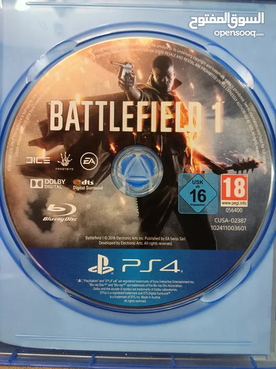 CD BATTLEFIELD 1  PlayStation 4 Edison