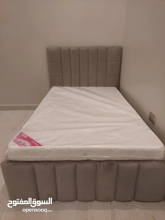 New bed with matters
