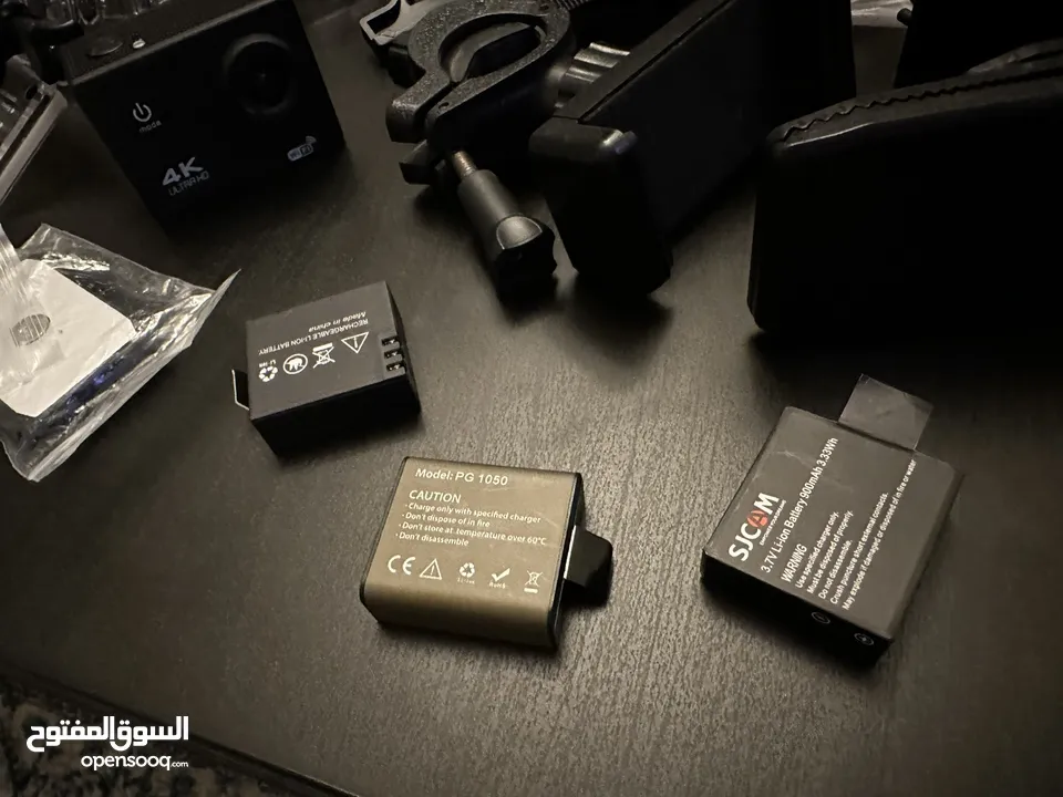 Action Camera 4k For bike  With 3 battery  and a accessories