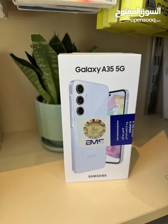 Samsung A35 128g جديد مسكر