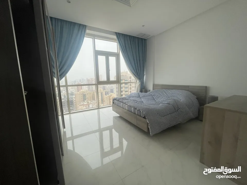 super deluxe apartment - sea view -   للإيجار شقة بالسالمية عائلات فقط