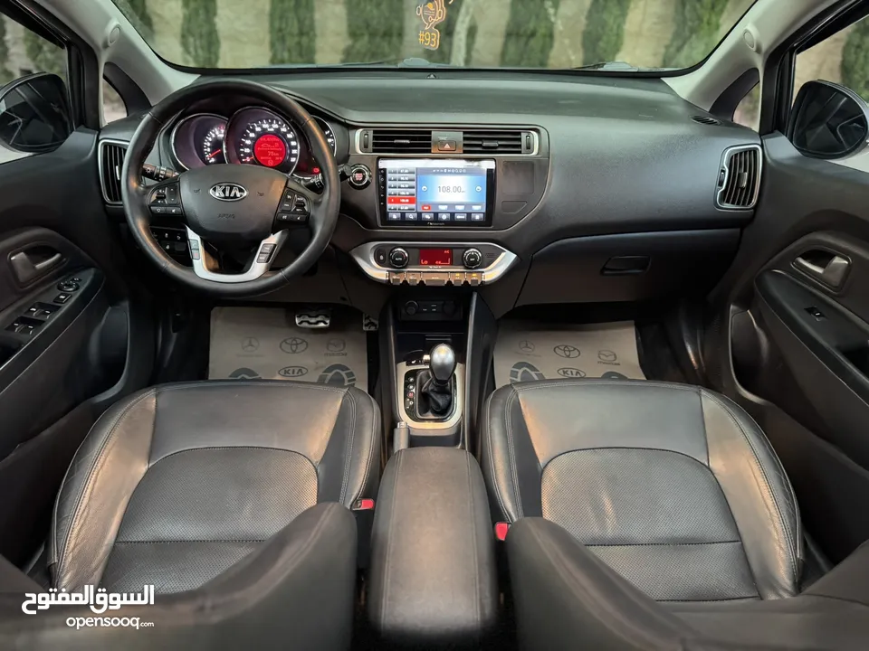 ‏  كاملة الاوصافAbu Kwaik Motors..  Kia Rio 2017  فحص ممتاز طلاء الشركة بالكامل ،، عداد 47 الف اصلي