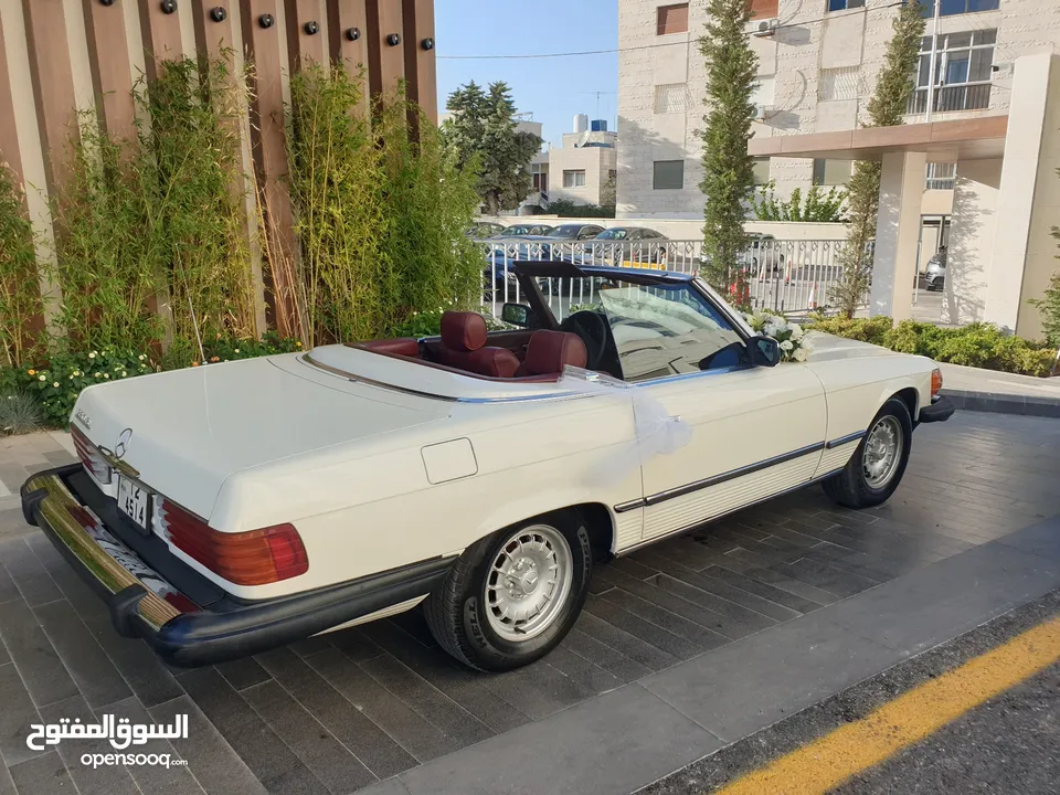 سيارات اعراس . مكتب سيارات اعراس مرسيدس SL380 كلاسيك للايجار اعراس تصوير vintage classic old cars