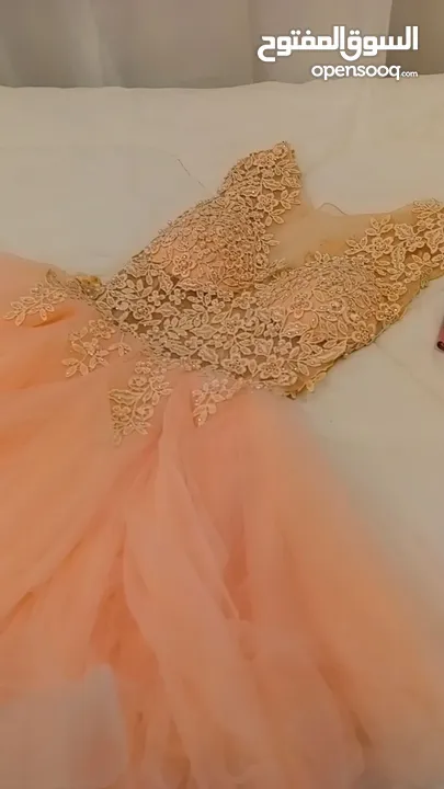 فستان مناسبات زهري مبطن فخم للبيع Luxury lined pink occasion dress for sale