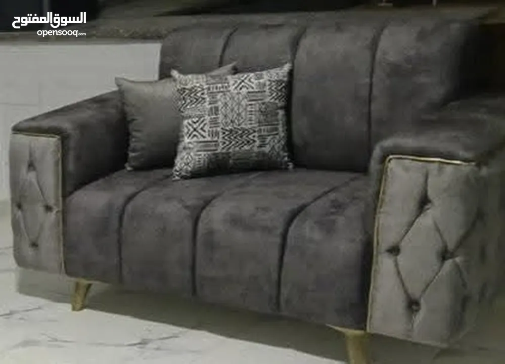 طقم كورنر بتفصيل فاخر خشب لاتيه وقراط 7 مقاعد