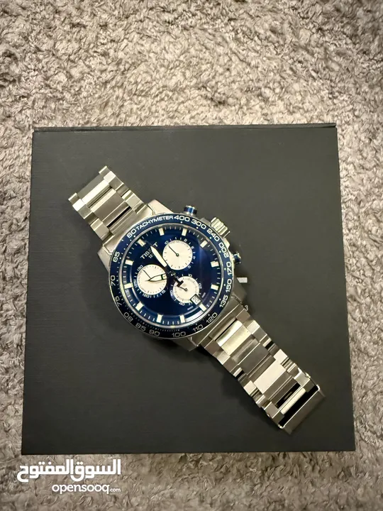 Tissot Supersport Chrono, 45.5 mm, Blue dial, Metal bracelet, Swiss Quartz movement