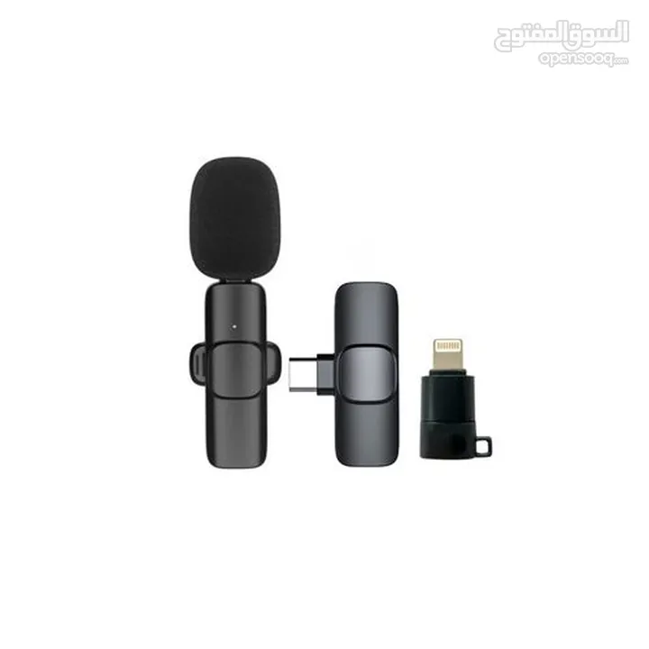 Wireless Microphone/Lapel Microphone,Portable-For IOS & Android ميكرفون للموبايل اندرويد و ايفون