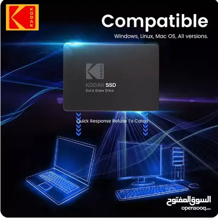 هاردسك  256 GB ssd سرع جهازك عشر اضعاف لاجهزة اللاب توب والكمبيوتر المكتبي والبلايستشن وشوف الفرق
