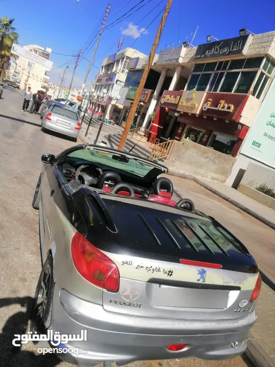 سيارة بيجو كشف 206cc موديل 2006 للبيع