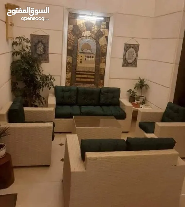 عرض خاص (فترة محدودة)  #اصلي          اطقم راتان مصنوعه من خشب الفرفيس الجديد والسويد الجديد