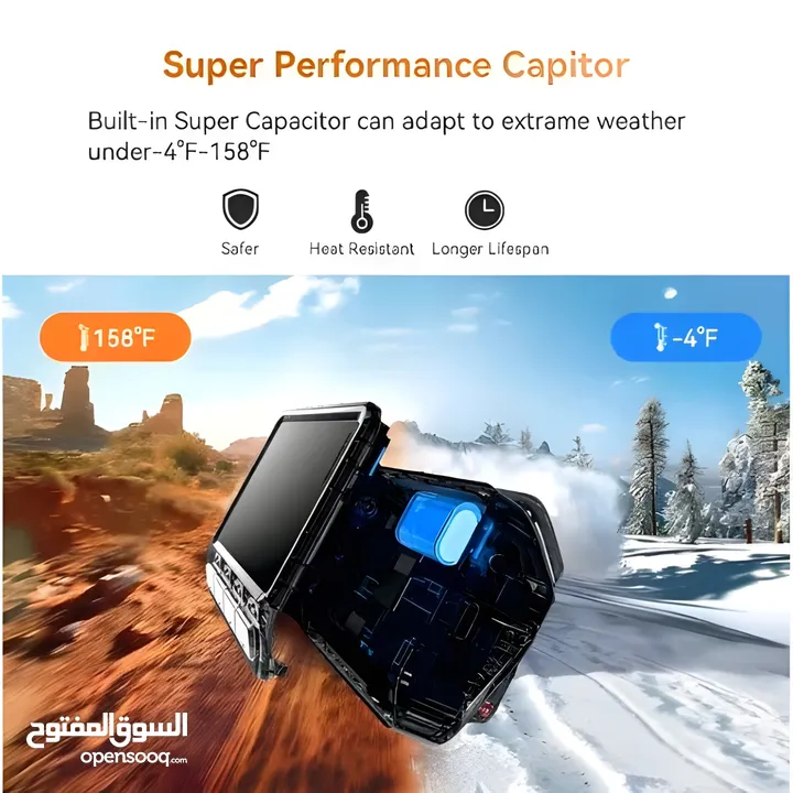 داش كام دي دي باي DDPAI-Z60 4K GPS أمامية داخلية خلفية
