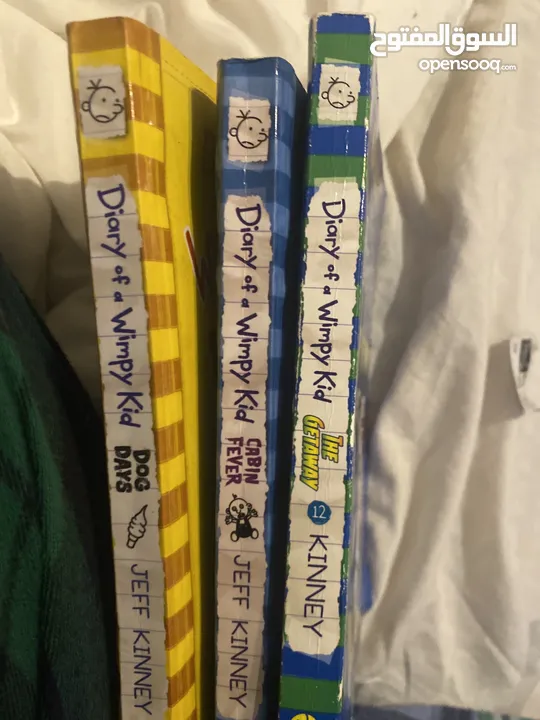 Three wimpy kid books for 15jds, the getaway, cabin fever, dog days