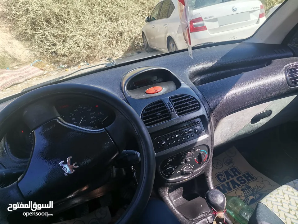 بيجو 206 موديل 2007 جير عادي ماتور 1400
