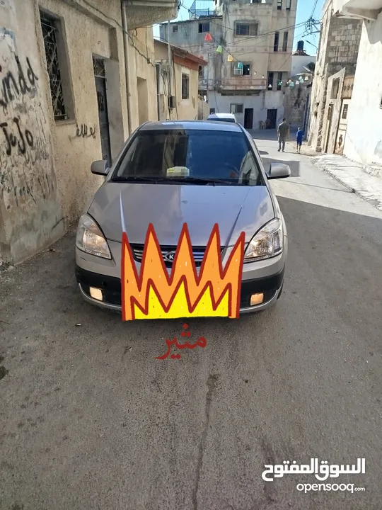 كيا ريو موديل 2008  ماتور 1600 بنزين  السياره بحاله ممتازه جدا