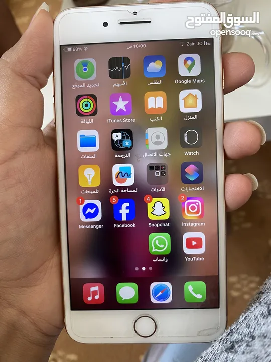 ايفون 8 بلس للبيع التلفون ولا خدش