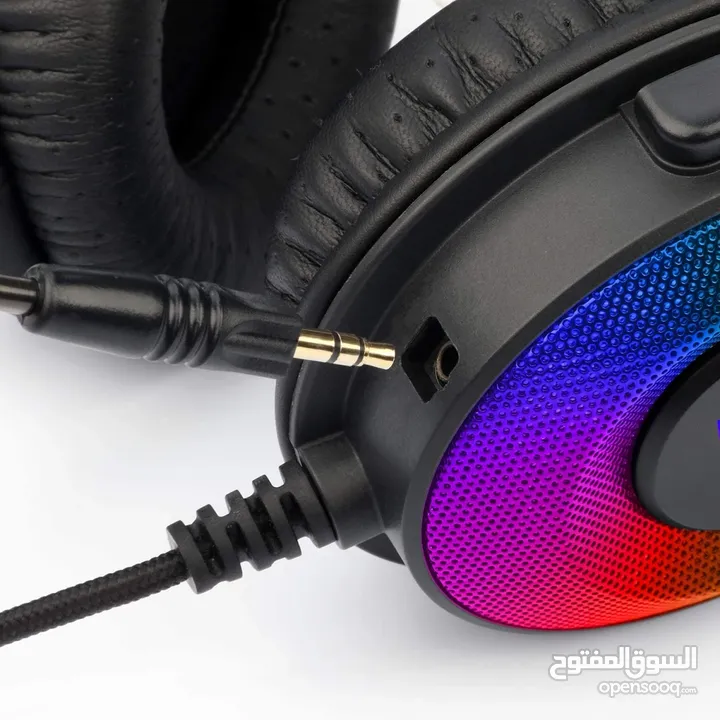 سماعات رأس محيطيه للكومبيوتر REDRAGON H350 RGB PANDORA USB 7.1 VIRTUAL SURROUND GAMING HEADSET