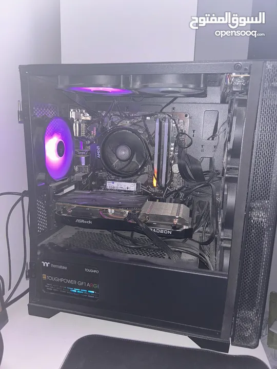 Gaming PC ryzen 5 5600 AMD Radeon rx 6600 2tb storage 16gb ddr4 ram
