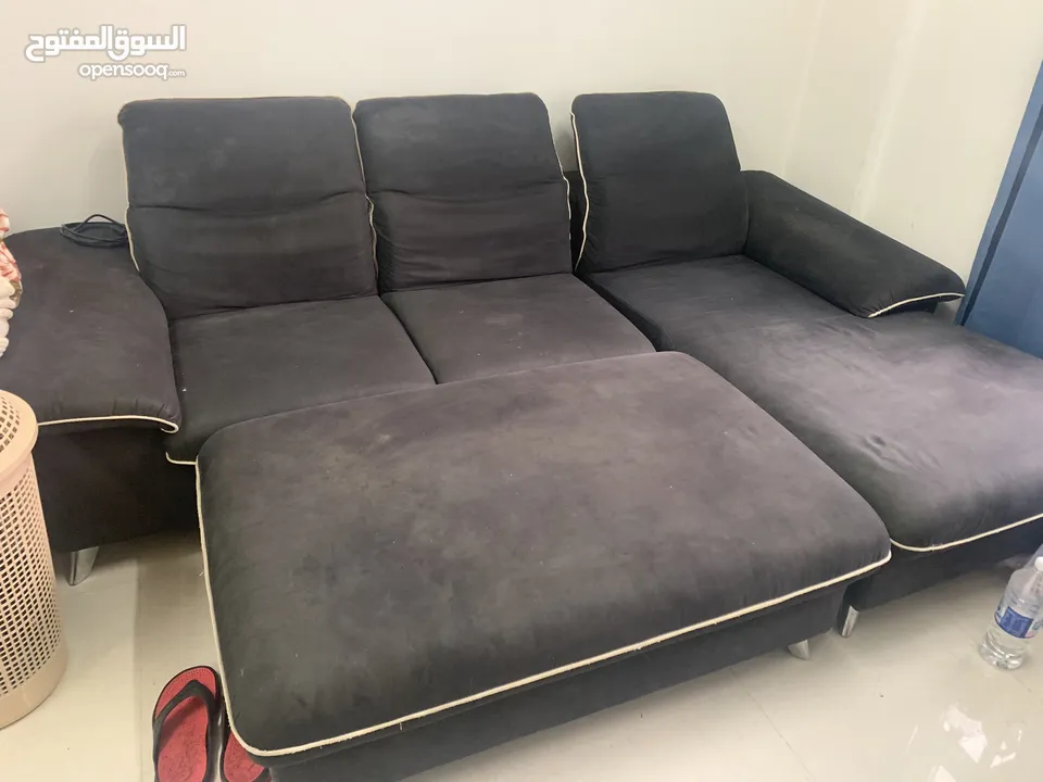 L sofa set and 2 people sofa