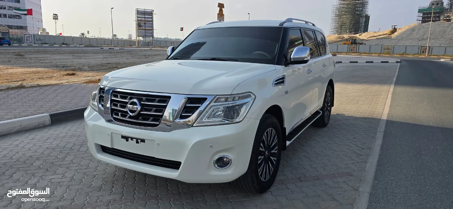 Nissan patrol 2014 big engine full option orginal paint no accident