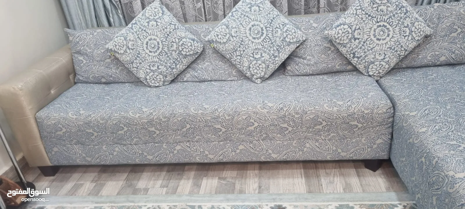 L shaped sofa set from banta on sale