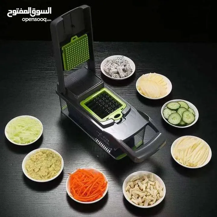 قطاعة الخضروات والفواكه 11 ب 1 كفاءة وجودة عالية وفري وقتك مع قطاعة الخضار الذكية متعددة الوظائف