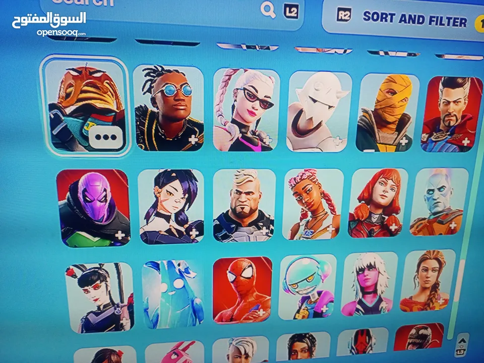 حساب فورت من السيزون x مدفوع عليه اثر من 300......